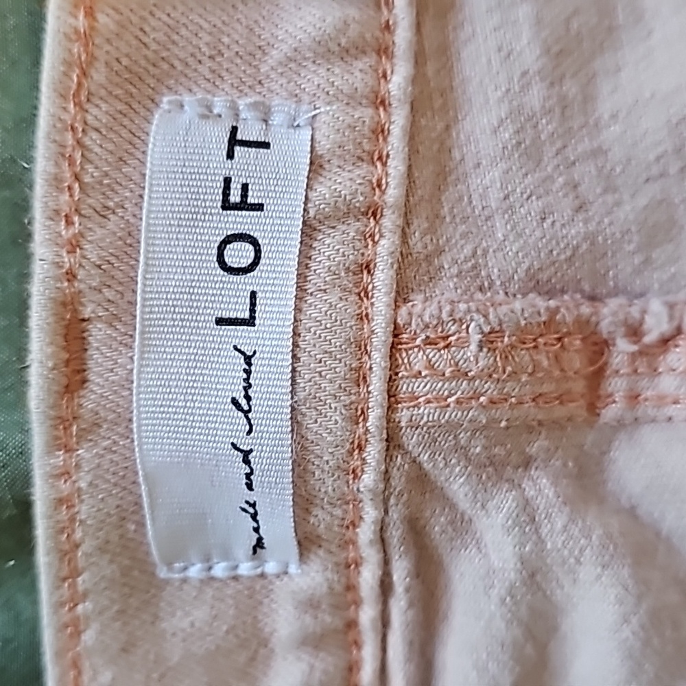 LOFT Pink boyfriend Jeans size 32/14 - Picture 3 of 4